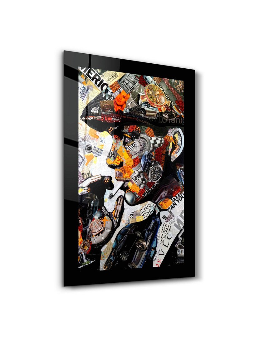 Pintura Vidro Temperado Boy Smoking