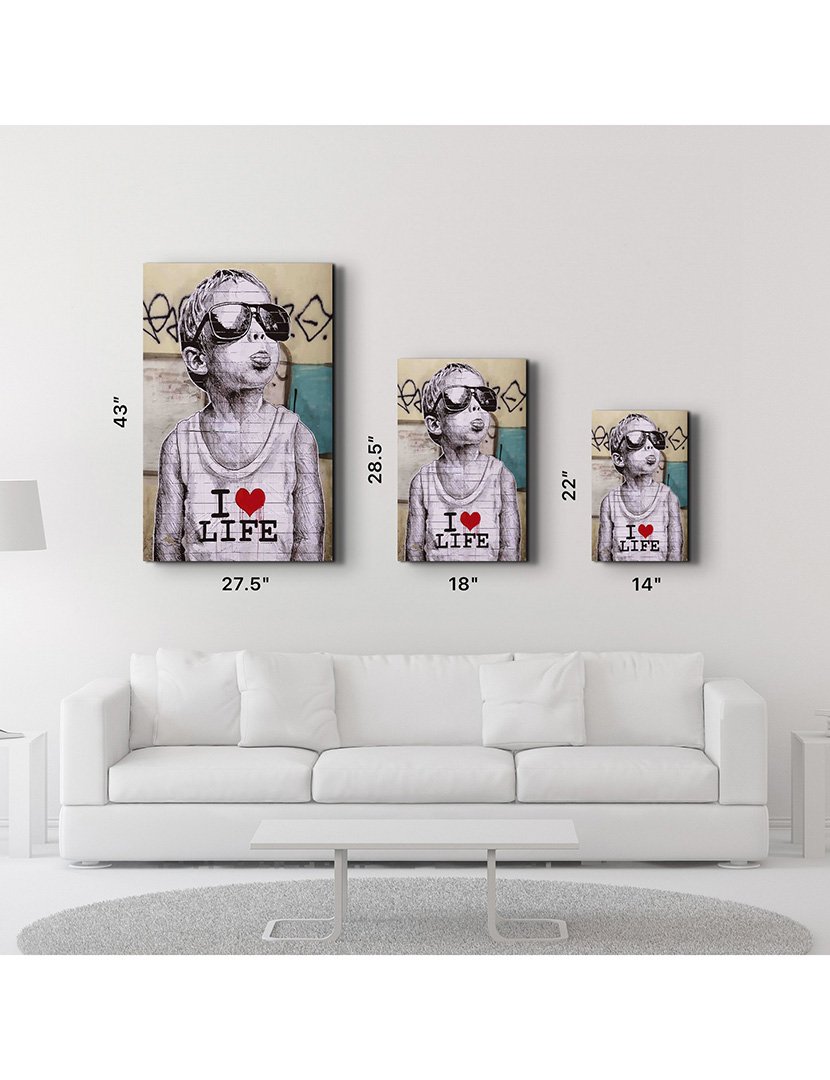 Pintura Vidro Temperado I Love Live