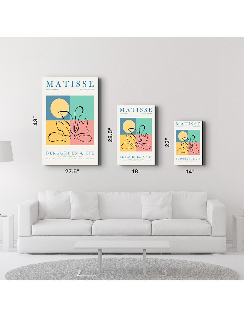 Pintura Vidro Temperado Matisse Botanical Archive