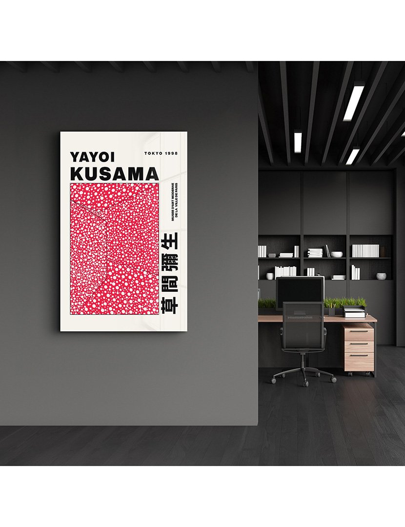 Pintura Vidro Temperado Yayoi Kusama Tokyo 1998