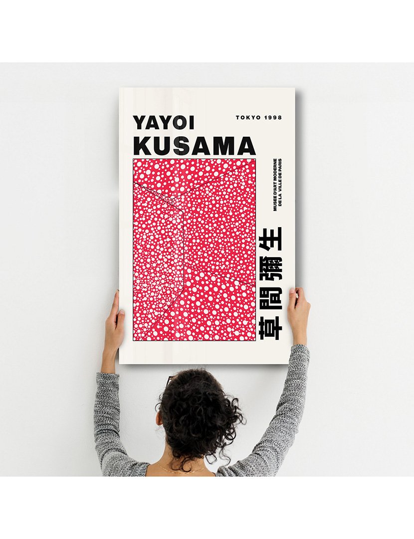 Pintura Vidro Temperado Yayoi Kusama Tokyo 1998