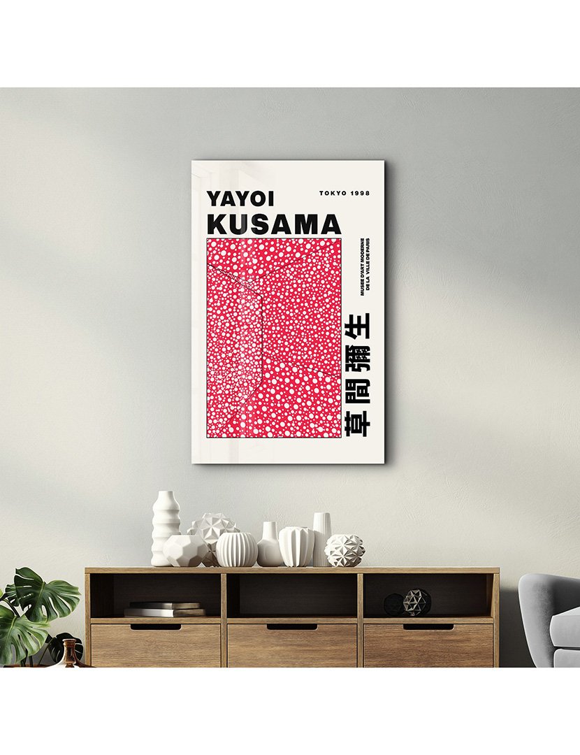 Pintura Vidro Temperado Yayoi Kusama Tokyo 1998