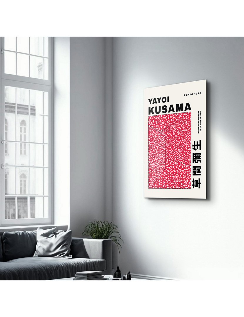 Pintura Vidro Temperado Yayoi Kusama Tokyo 1998