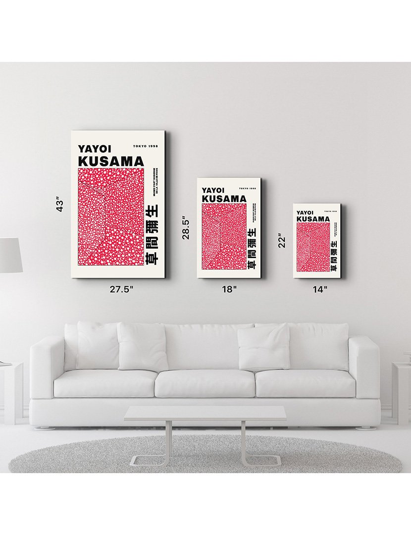 Pintura Vidro Temperado Yayoi Kusama Tokyo 1998