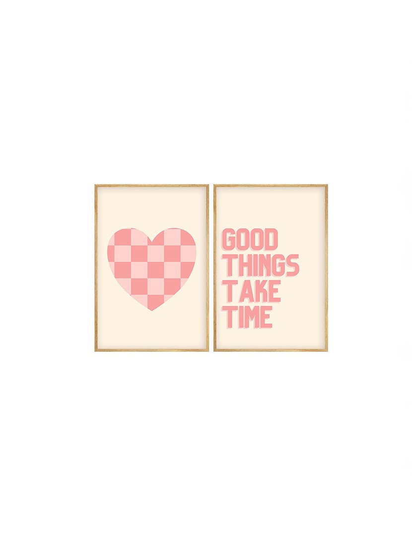 Conjunto 2 Quadros MDF Emoldurados Picasso Forms