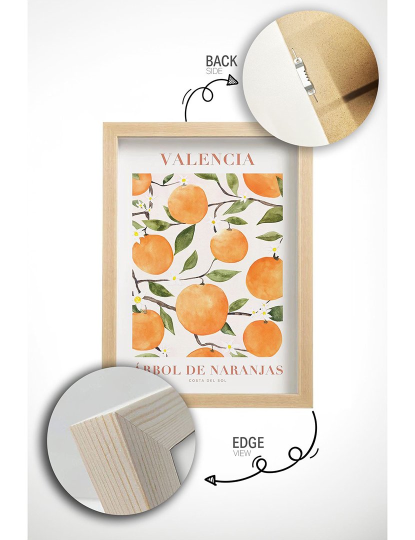 Conjunto 3 Quadros Emoldurados Valencia