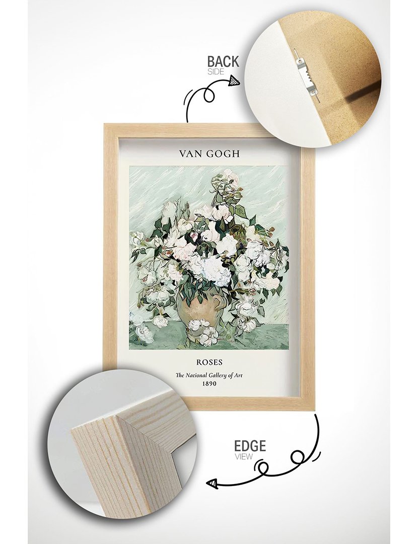 Conjunto 6 Quadros Emoldurados Flower Market