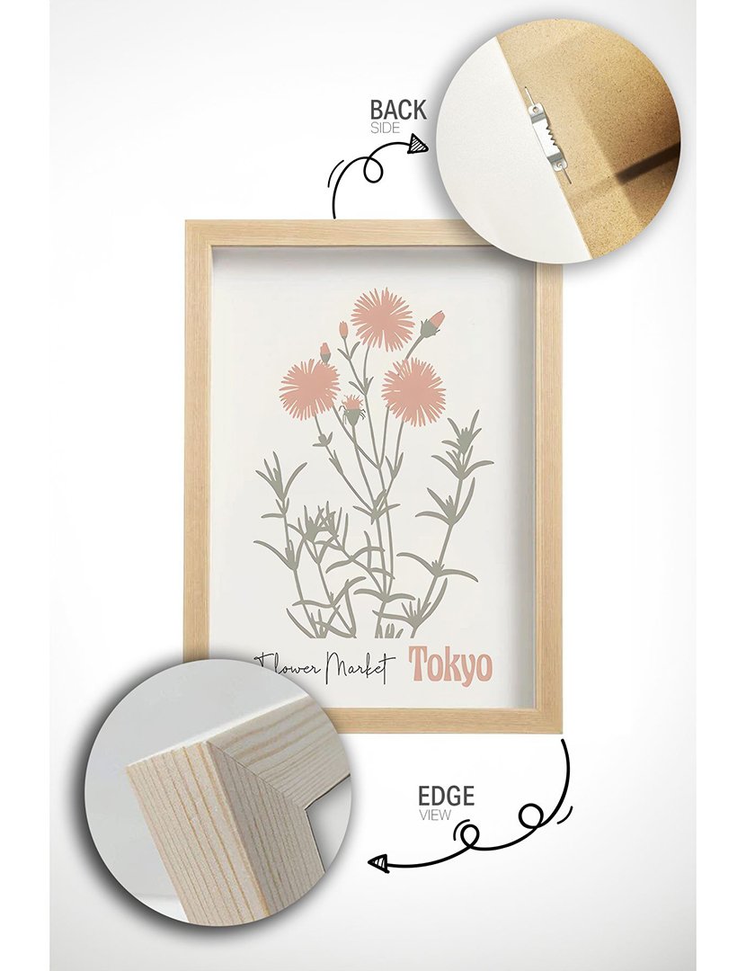 Conjunto 6 Quadros Emoldurados Cities Flower Market