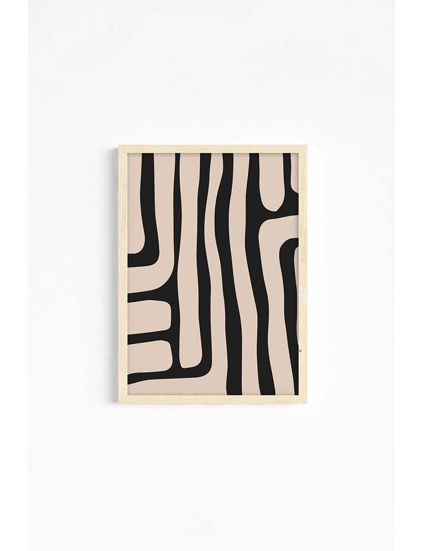 Conjunto 3 Quadros Emoldurados Boho Black