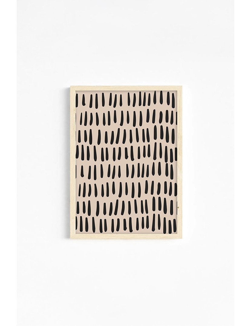 Conjunto 3 Quadros Emoldurados Boho Black