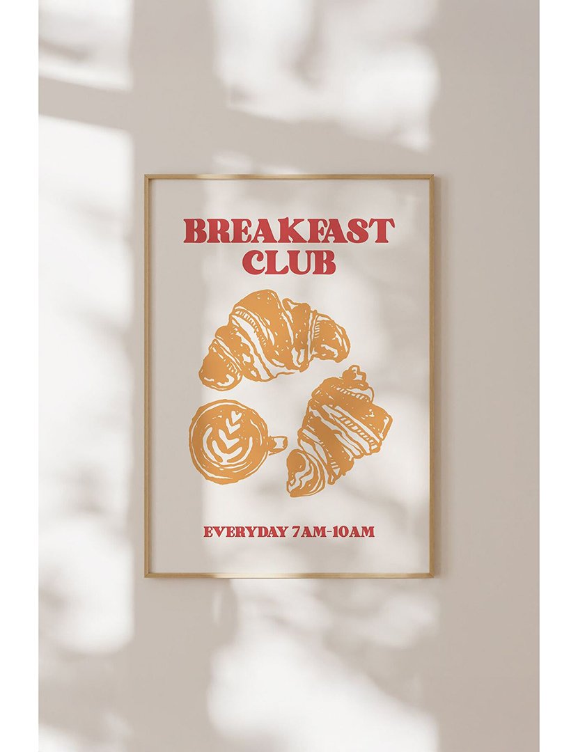 Quadro Emoldurado Breakfast Club