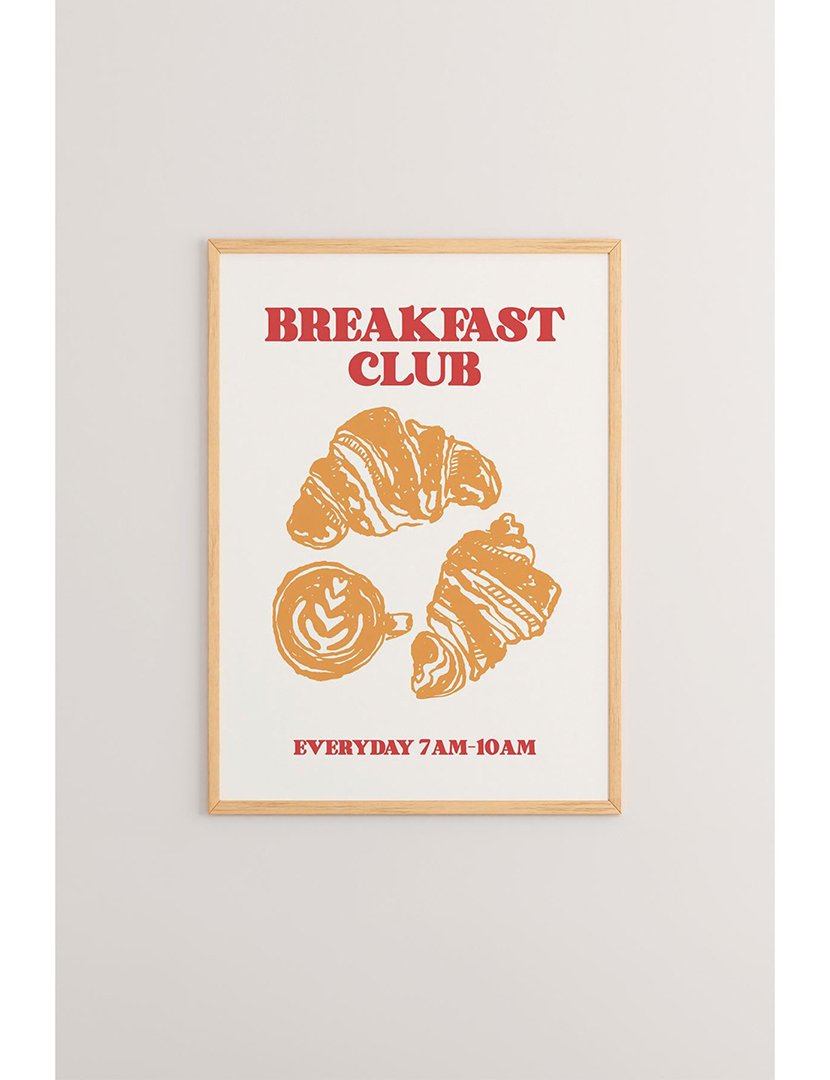 Quadro Emoldurado Breakfast Club