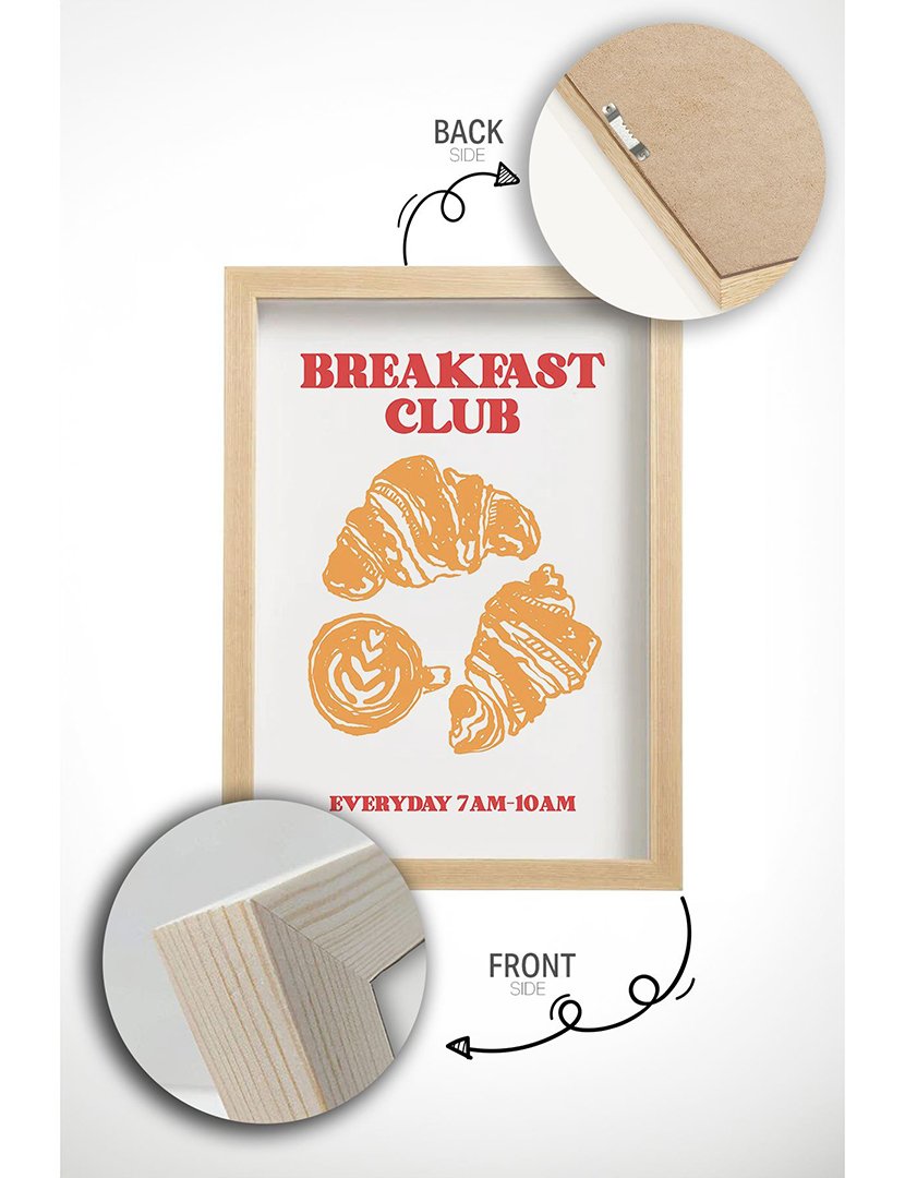 Quadro Emoldurado Breakfast Club