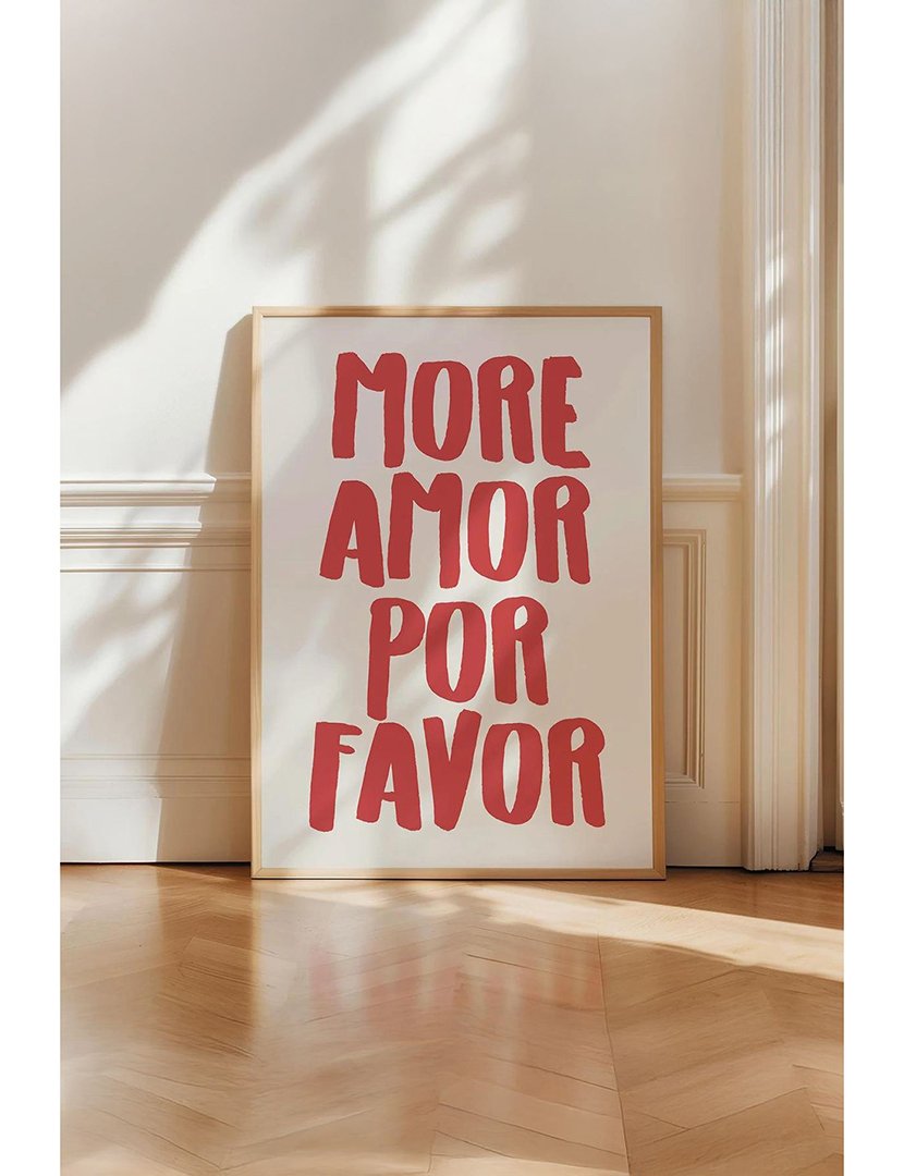 Quadro Emoldurado More Amor