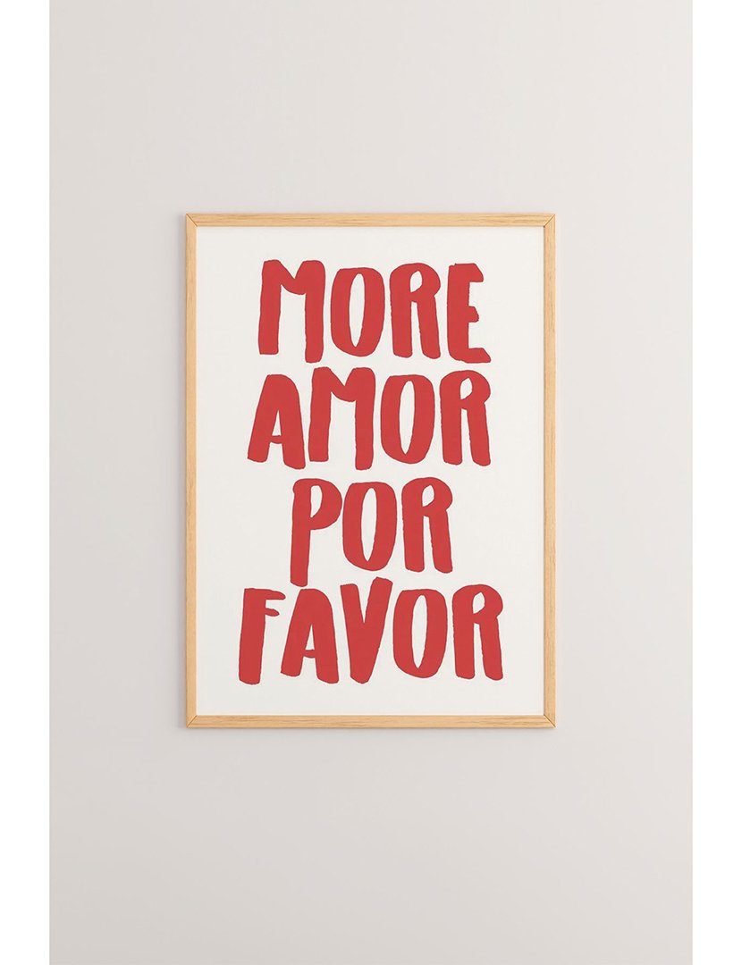 Quadro Emoldurado More Amor