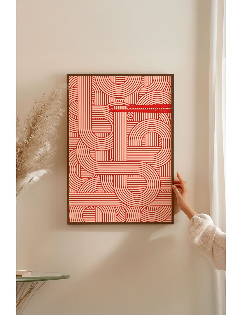 Quadro Emoldurado Noodles