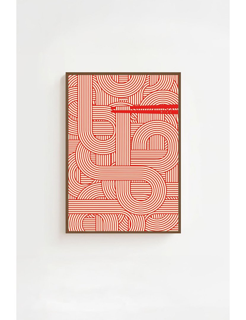 Quadro Emoldurado Noodles