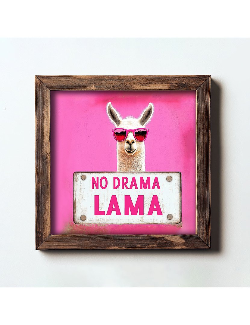 Quadro MDF Emoldurado Lama