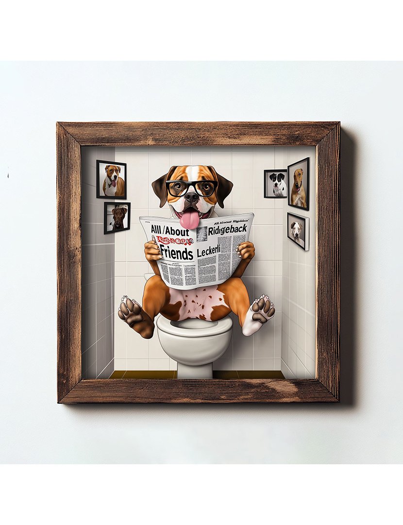 Quadro MDF Emoldurado Mastiff