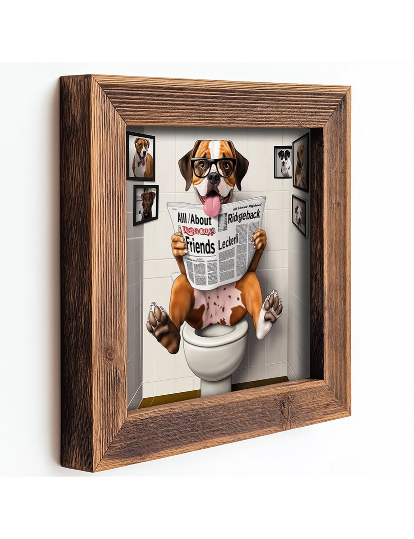 Quadro MDF Emoldurado Mastiff