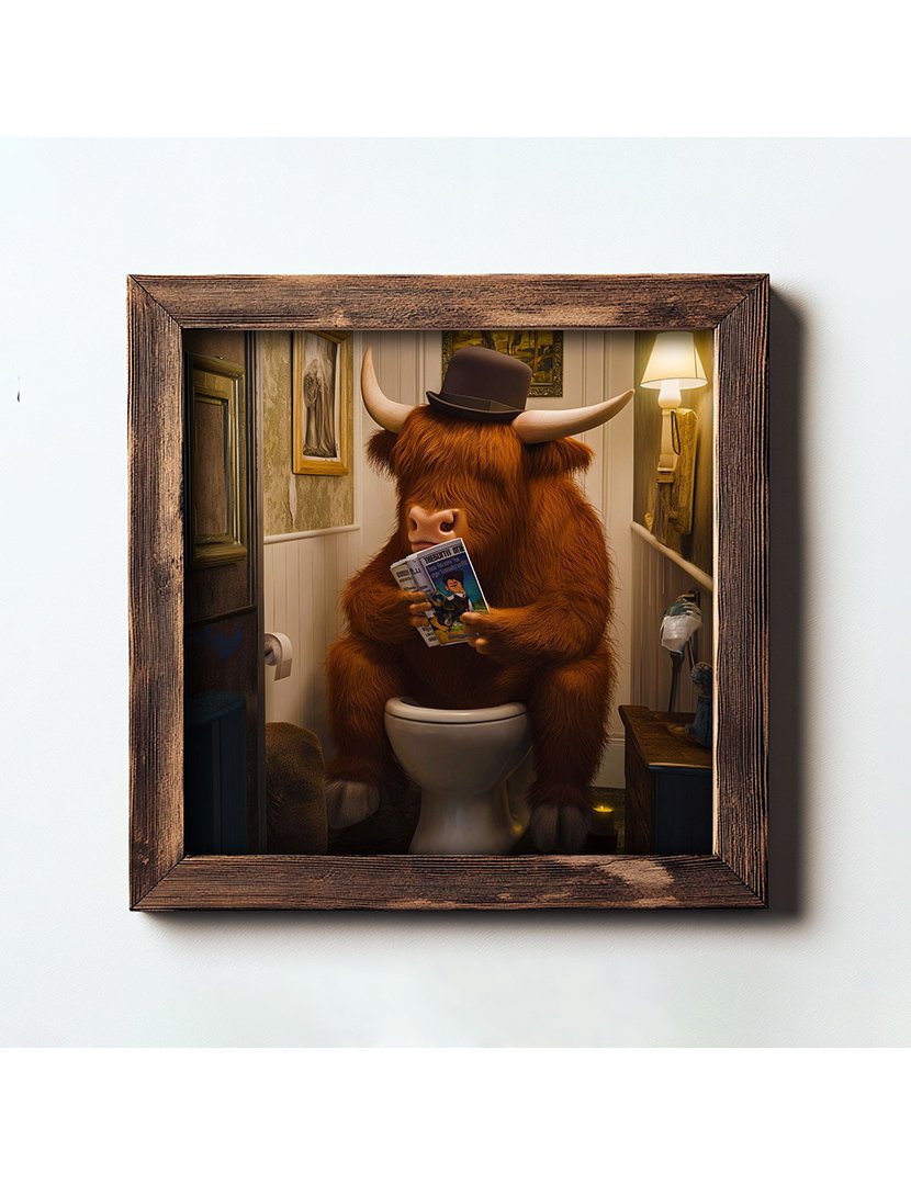 Quadro MDF Emoldurado Ox