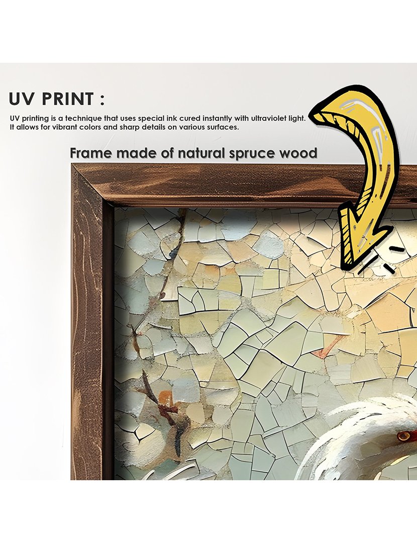 Quadro MDF Emoldurado Storks