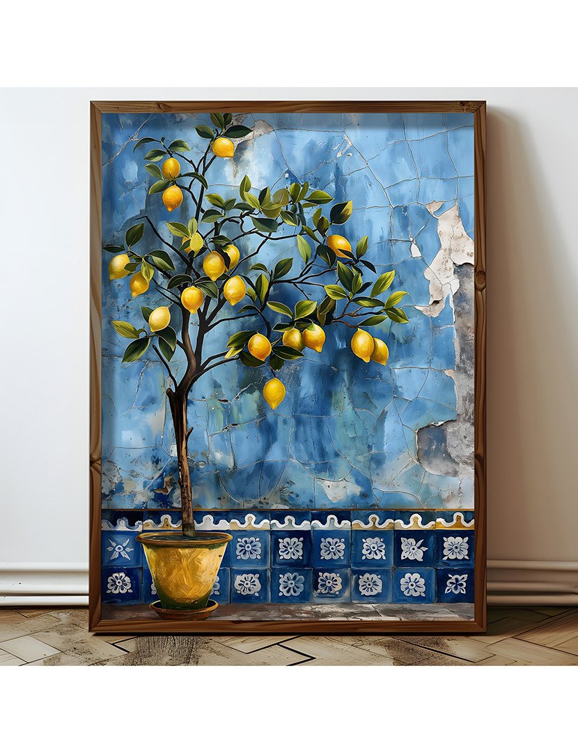 Quadro MDF Emoldurado Amalfi