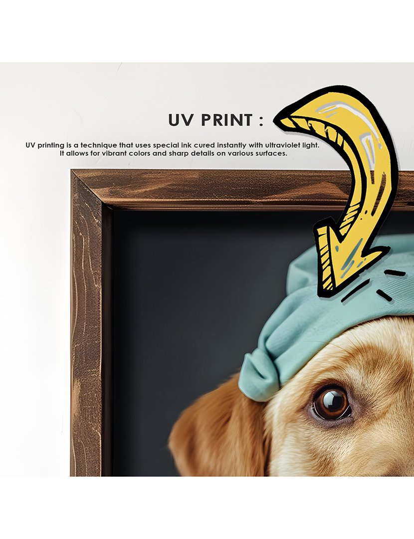 Quadro MDF Emoldurado Labrador