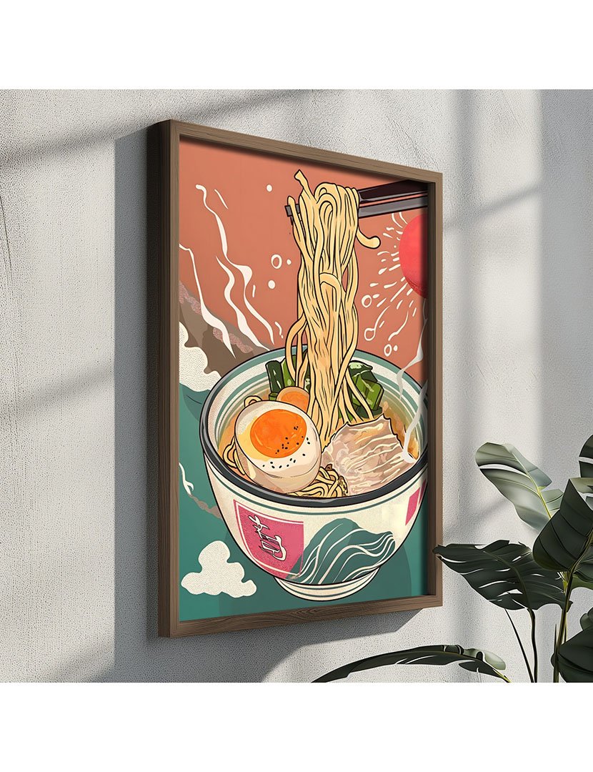 Quadro MDF Emoldurado Ramen 1