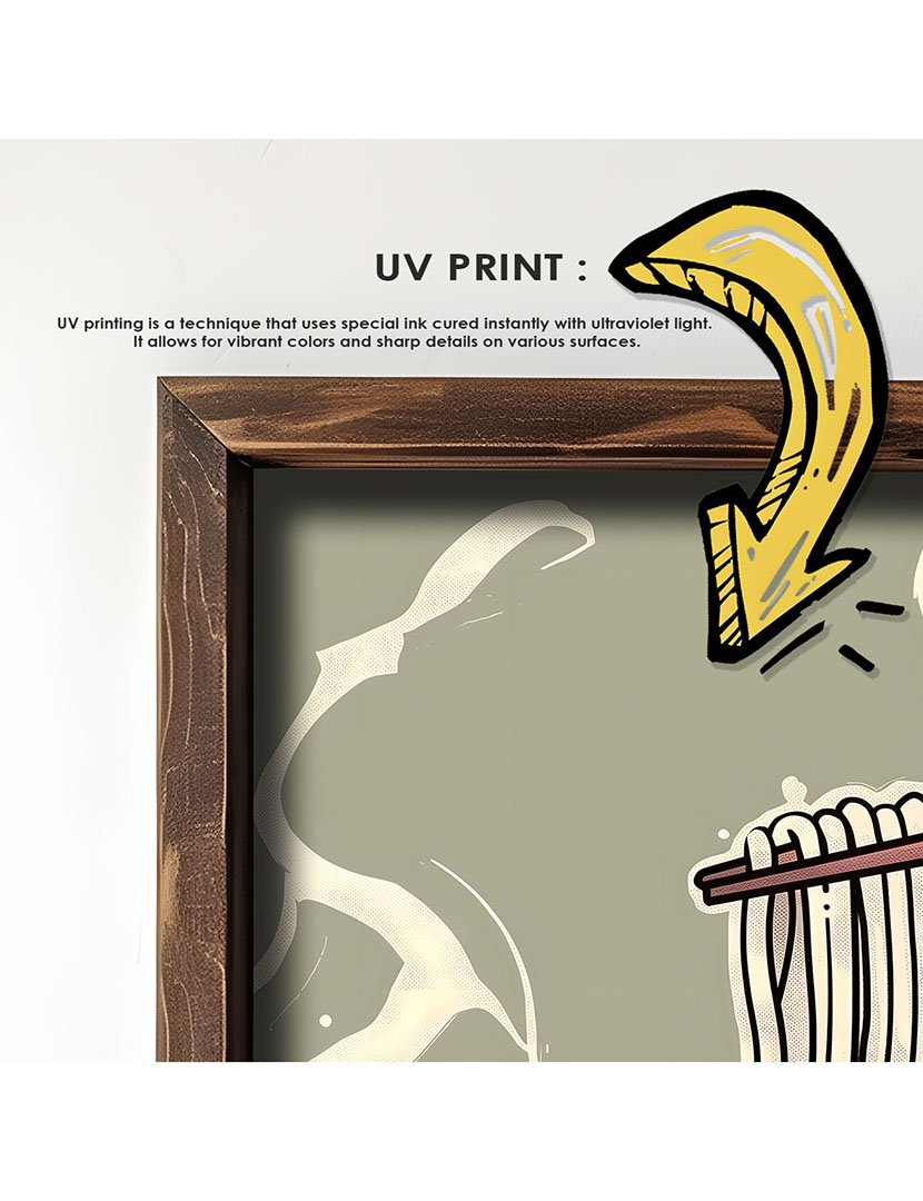 Quadro MDF Emoldurado Ramen 2