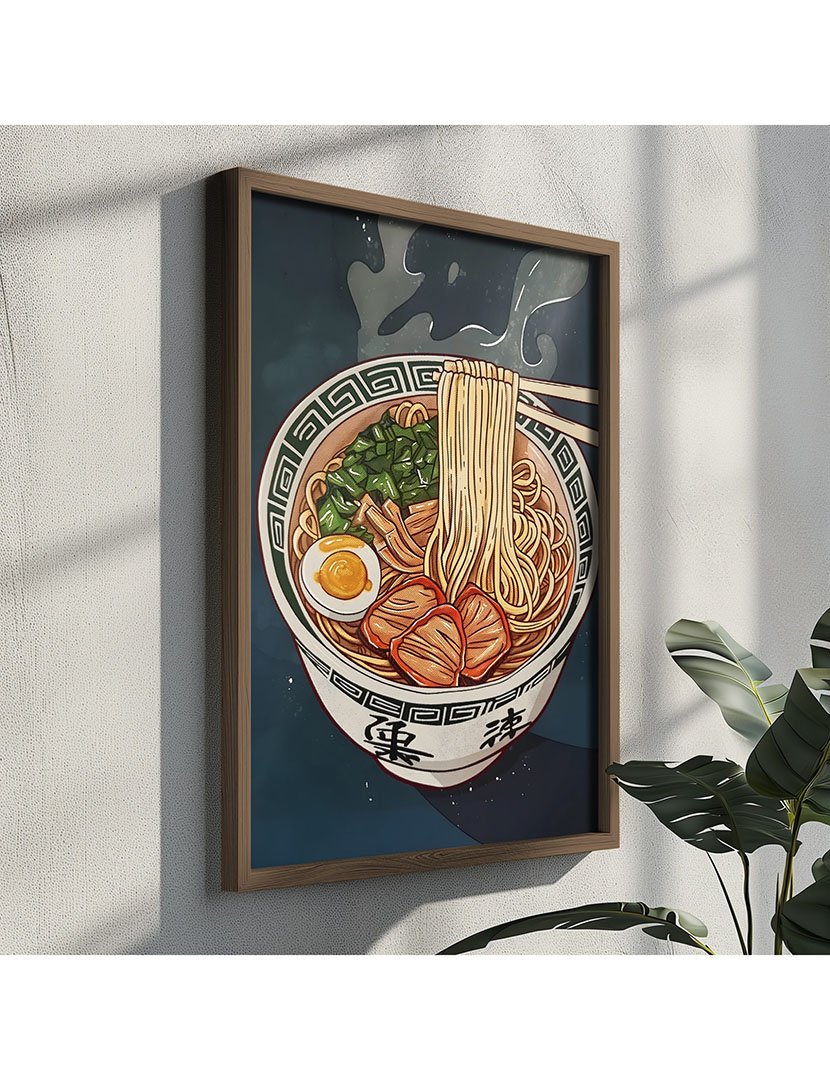 Quadro MDF Emoldurado Ramen 3