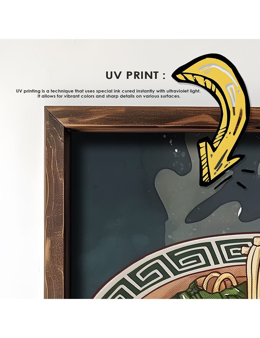 Quadro MDF Emoldurado Ramen 3