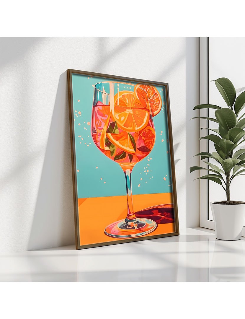 Quadro MDF Emoldurado Cocktail