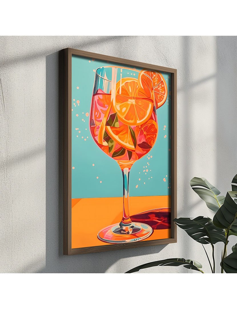 Quadro MDF Emoldurado Cocktail