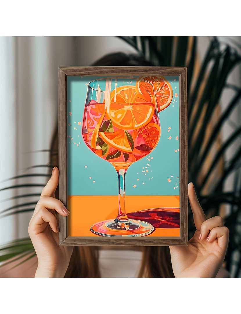 Quadro MDF Emoldurado Cocktail