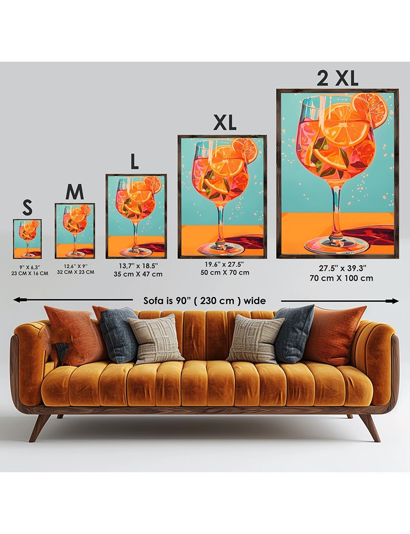 Quadro MDF Emoldurado Cocktail