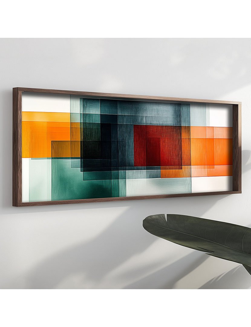 Quadro MDF Emoldurado Color Abstract