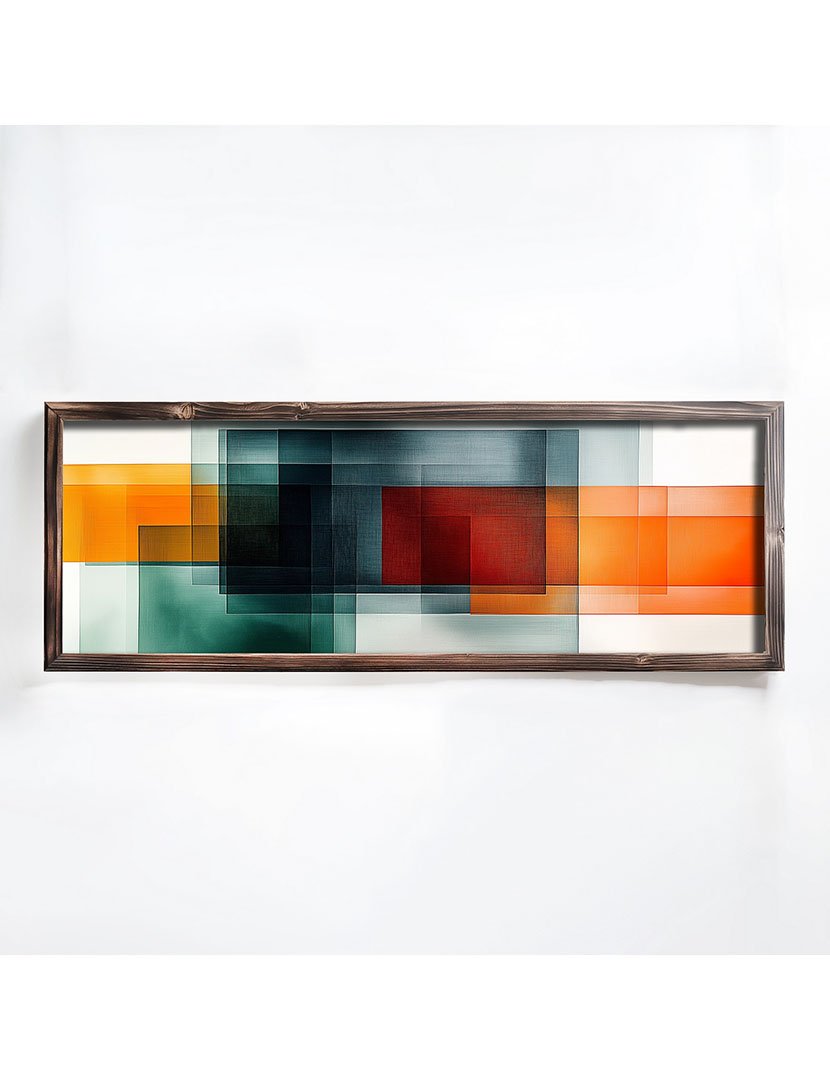 Quadro MDF Emoldurado Color Abstract