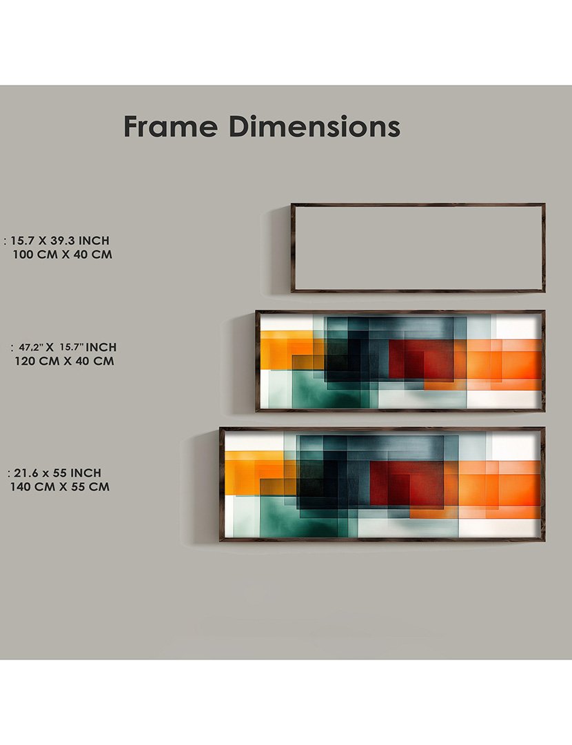 Quadro MDF Emoldurado Color Abstract