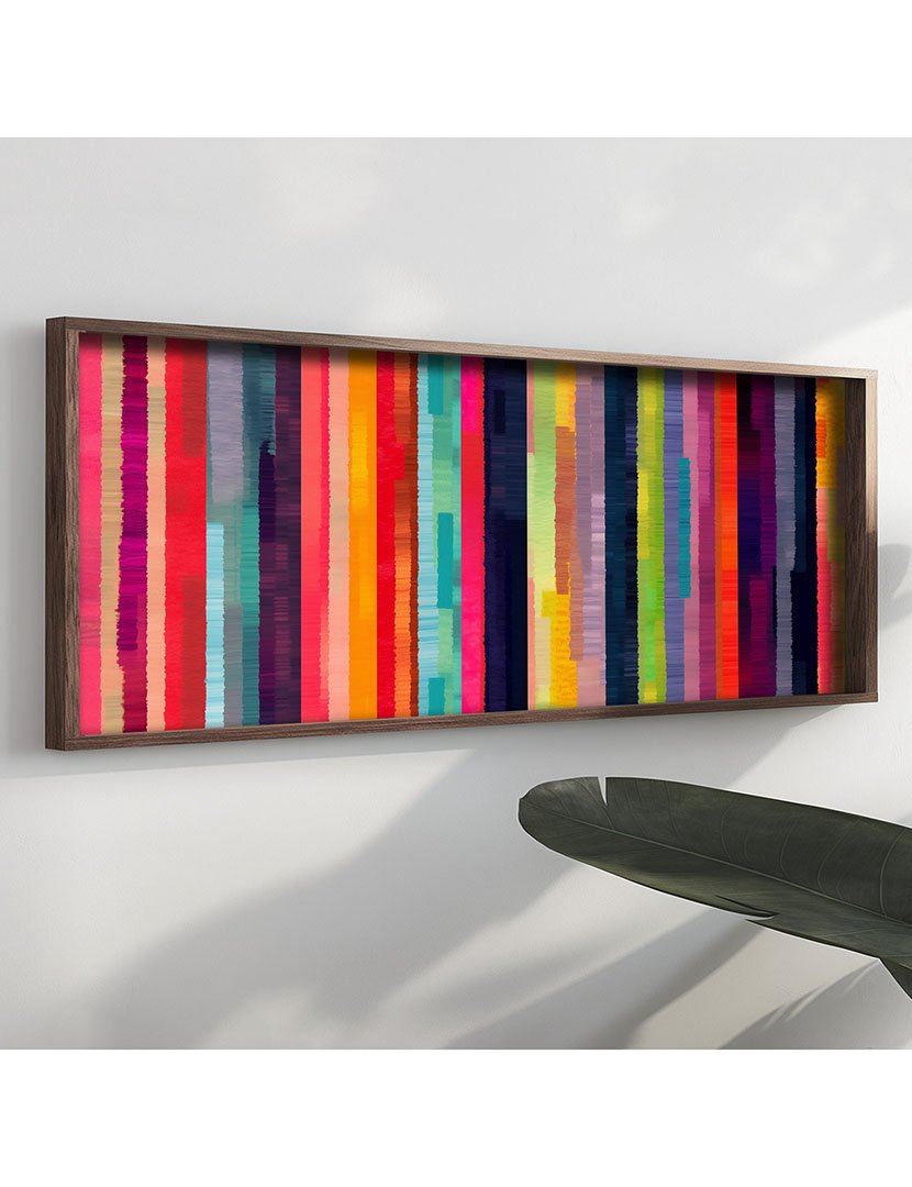 Quadro MDF Emoldurado Color Strips