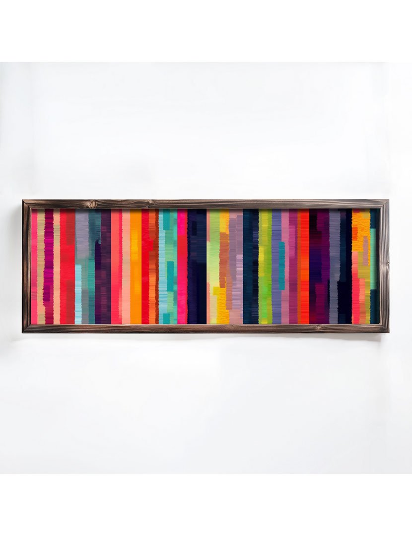 Quadro MDF Emoldurado Color Strips