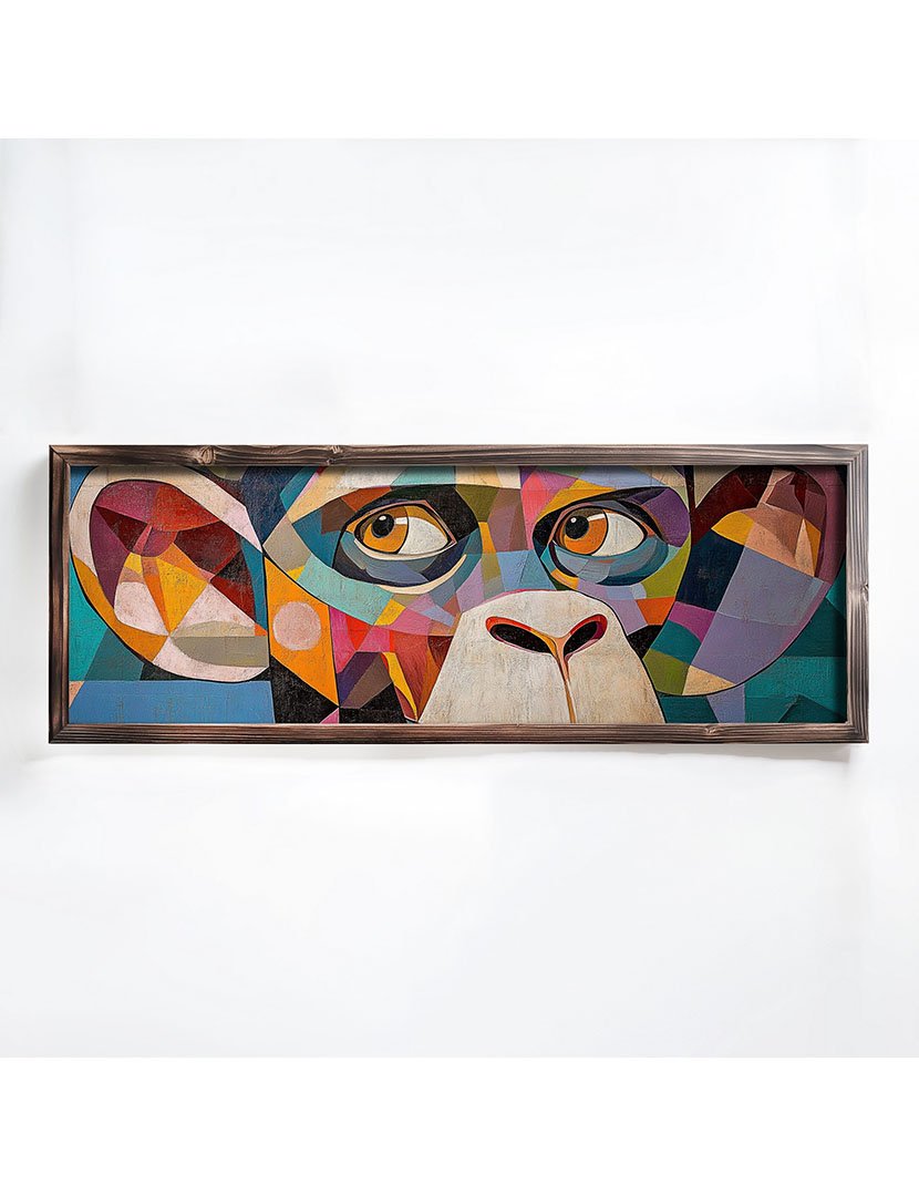 Quadro MDF Emoldurado Color Monkey