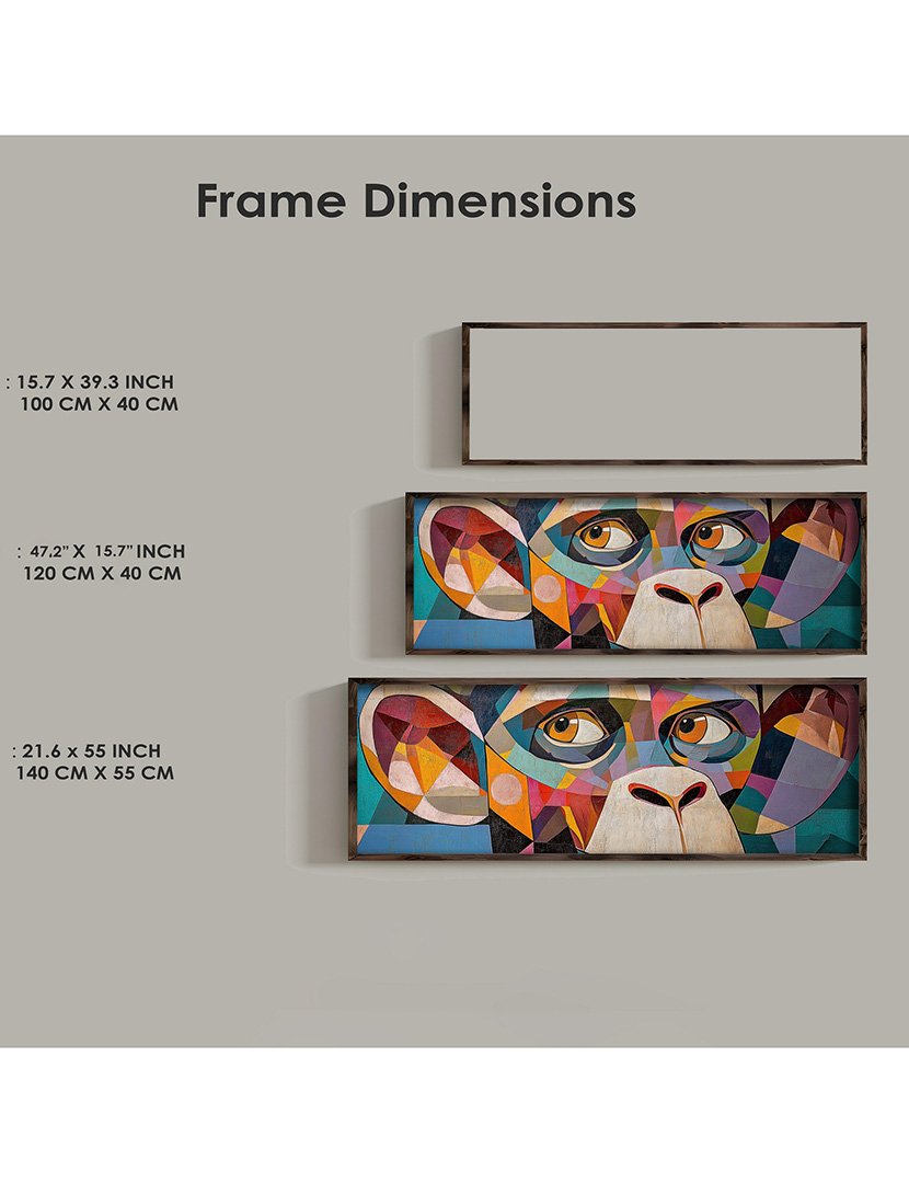 Quadro MDF Emoldurado Color Monkey