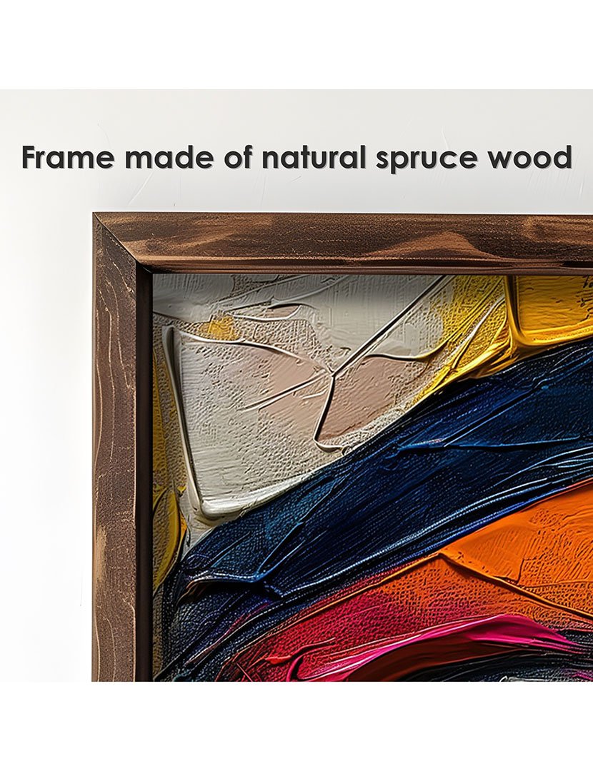 Quadro MDF Emoldurado Color Half Face 1