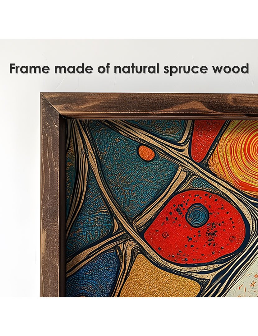 Quadro MDF Emoldurado Color Half Face 2