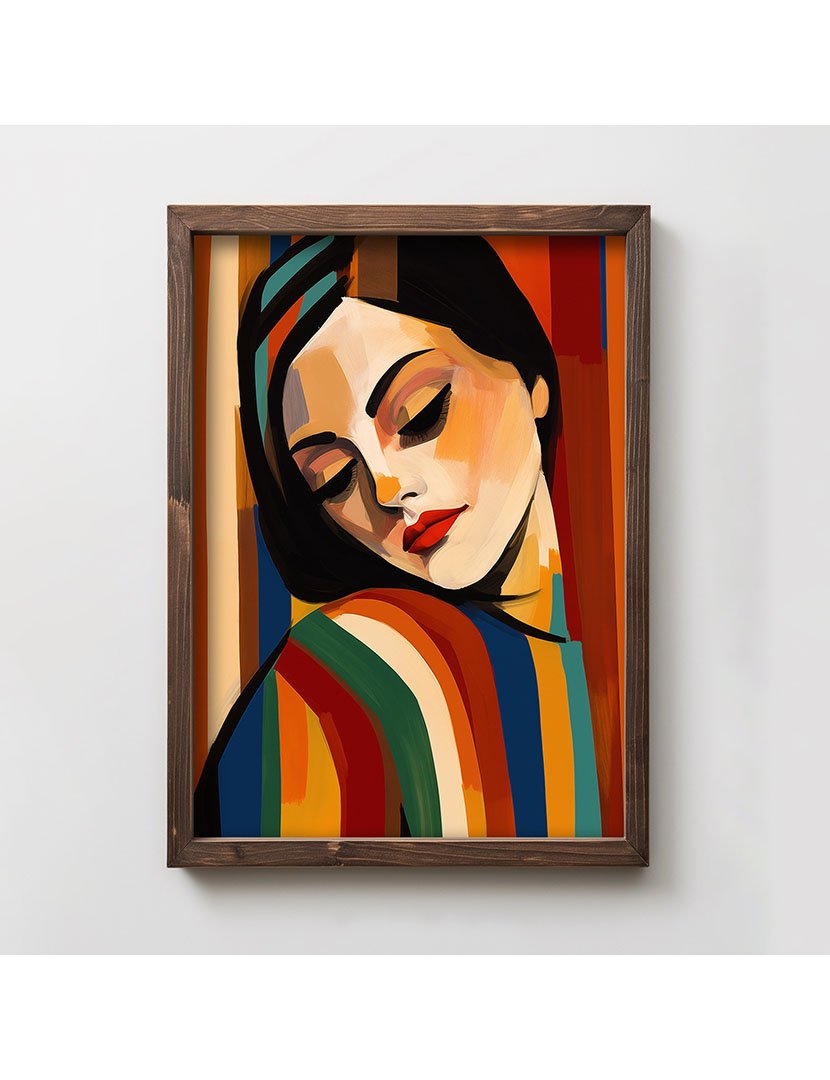 Quadro MDF Emoldurado Girl Pose