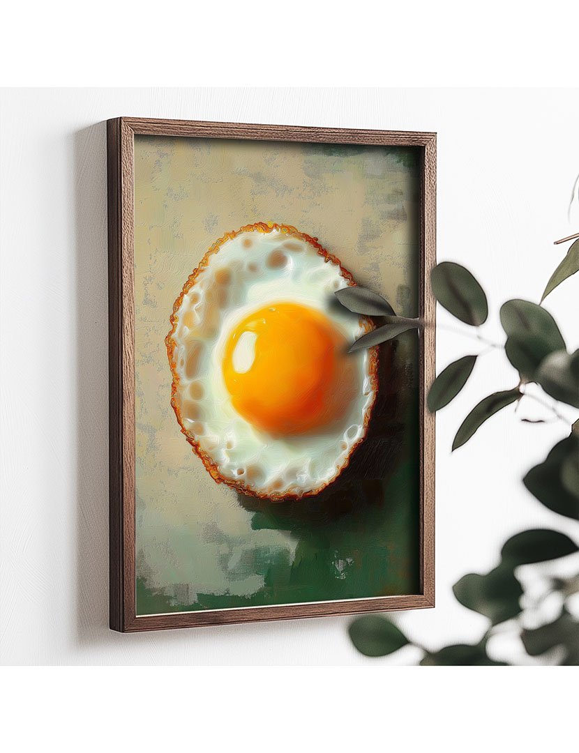 Quadro MDF Emoldurado Egg