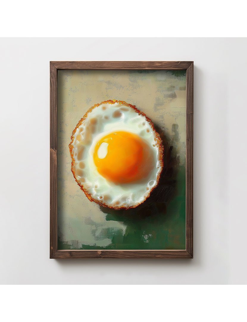 Quadro MDF Emoldurado Egg