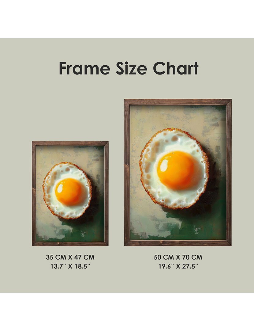 Quadro MDF Emoldurado Egg