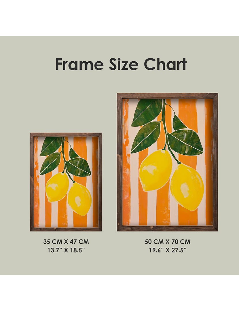 Quadro MDF Emoldurado Lemons